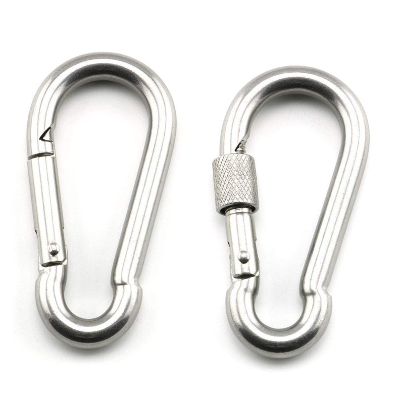 Lind Kitchen 1PCS M6 Double Ended Swivel Eye Hook 304 Stainless Steel Eye to Eye Swivel Shackle Ring Connector + 2PCS M6 Snap Hook - Image 5